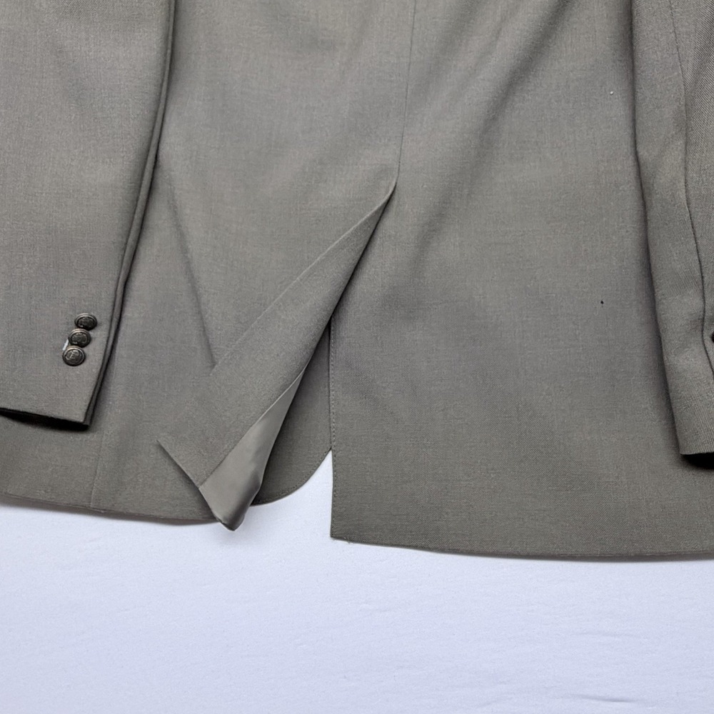 🟡 Croft & Barrow Wrinkle-Resistant Blazer Sport Coat Men's Size 46S Gray - Picture 11 of 12